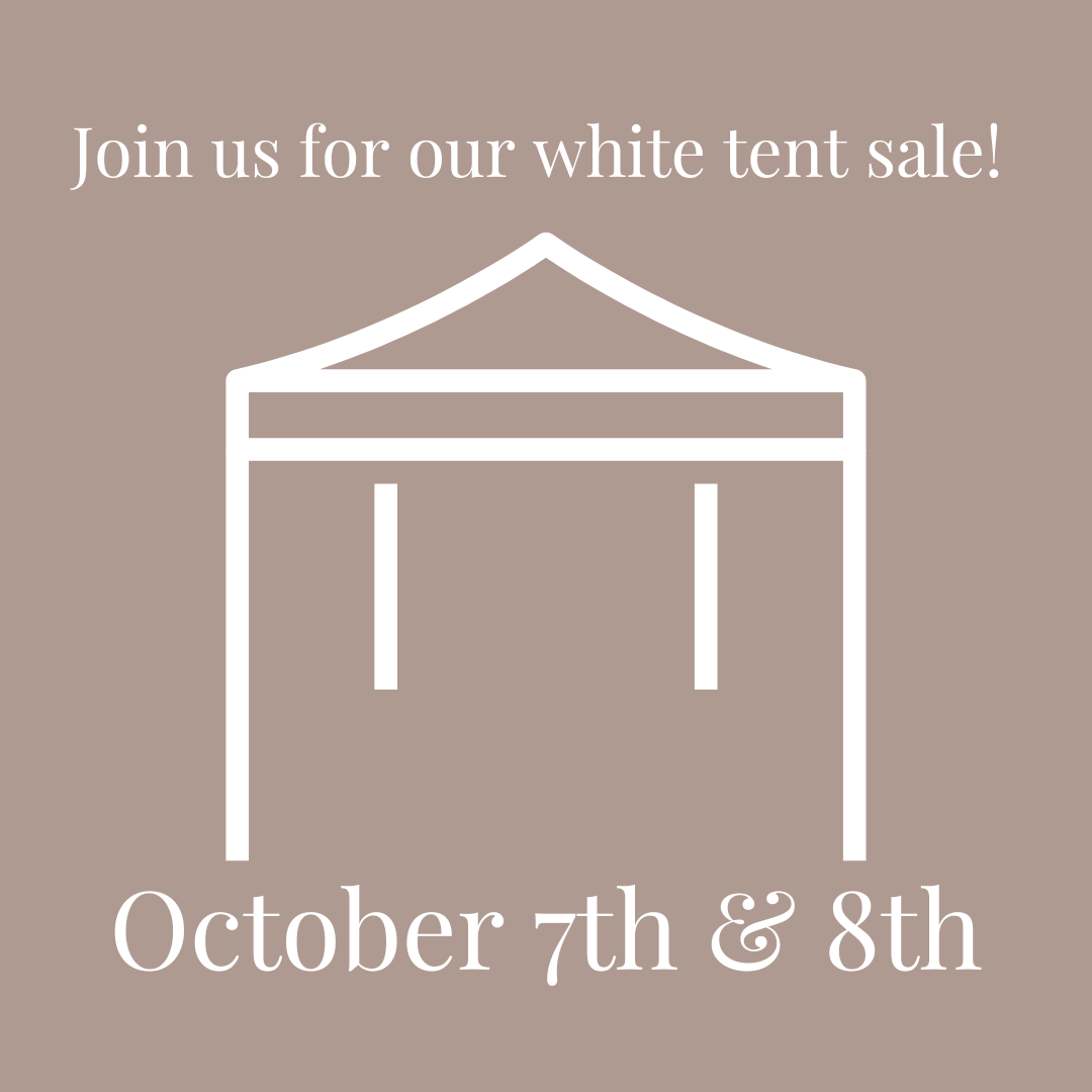 graphic for KP Designs' Tent Sale
